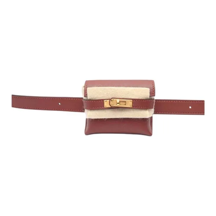 HERMES Kelly Swift Leather Kelly Bag Crossbody Bag Shoulder Bag Women's 55 Rouge Hermes Red-6