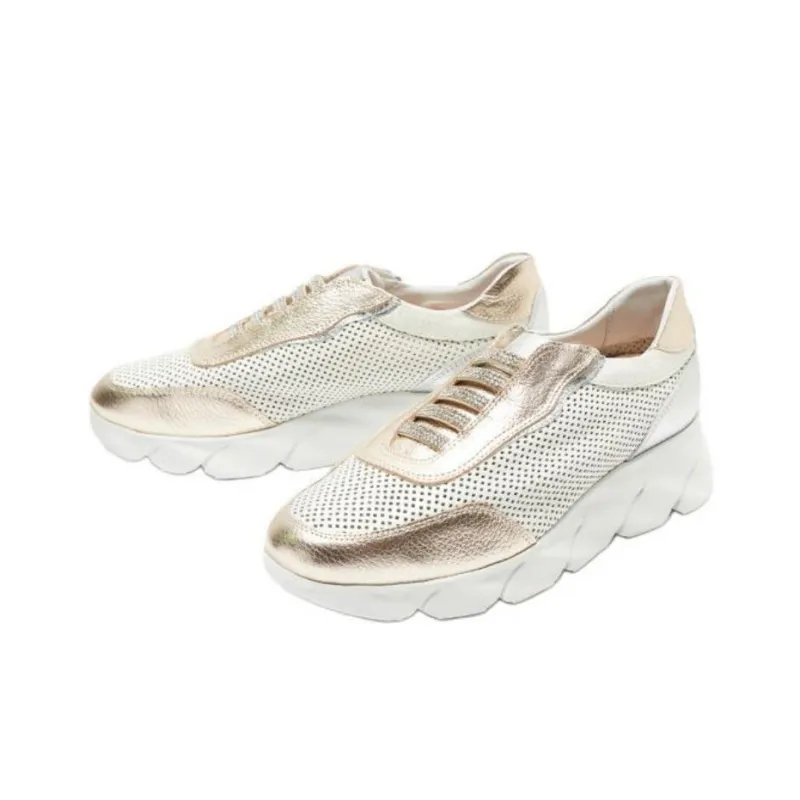 24hrs Low-Top Casual Shoes Women's White Gold-3