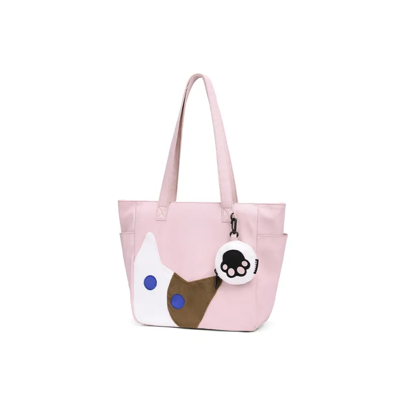 NOXXON Nylon Shoulder Bag Tote Regular Women's Nude Pink/Sea Blue-1