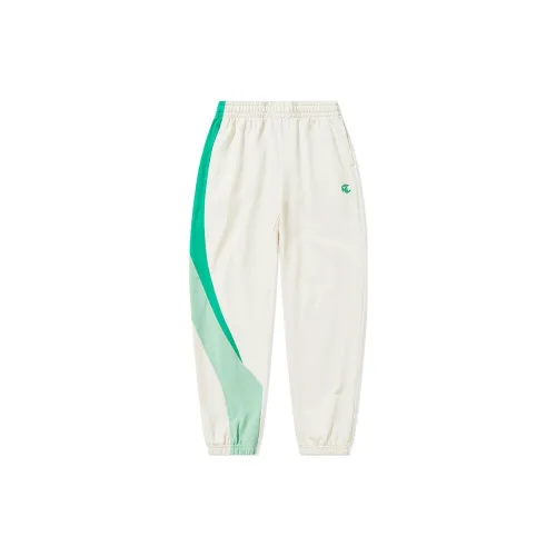 QIAODAN Casual Pants Women's Cream White/Eau Green