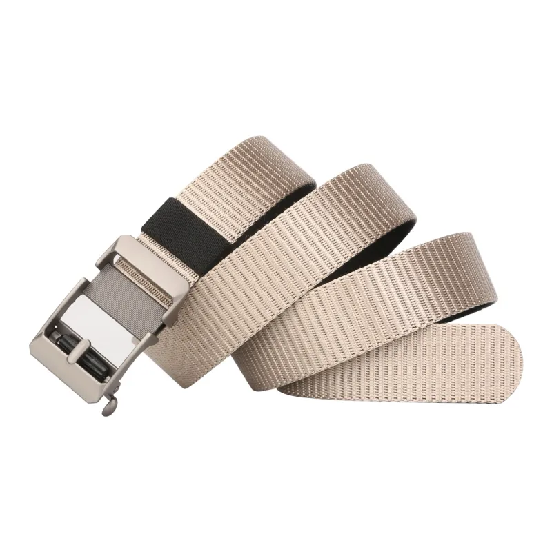 Jaylen Oos Thickened Fabric No Button Automatic Buckle Versatile Casual Outdoor Pants With Belt Belt Men's Width  3.5cm-5