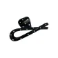 Black Polka Dot Fish Crisscross Claw Clip