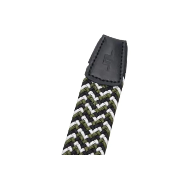 J.Lindeberg Woven Design Leather Belt Men's Multicolor Width 3.5CM-2