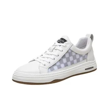 OCEANIA ROO Large Australian Kangaroo Non-slip Lightweight Low-Top Skateboard Shoes Men's White