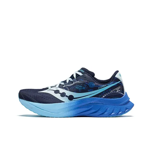 Saucony Endorphin Speed Brown 4 Running Shoes Unisex Low-Top Dark Blue/Light Blue