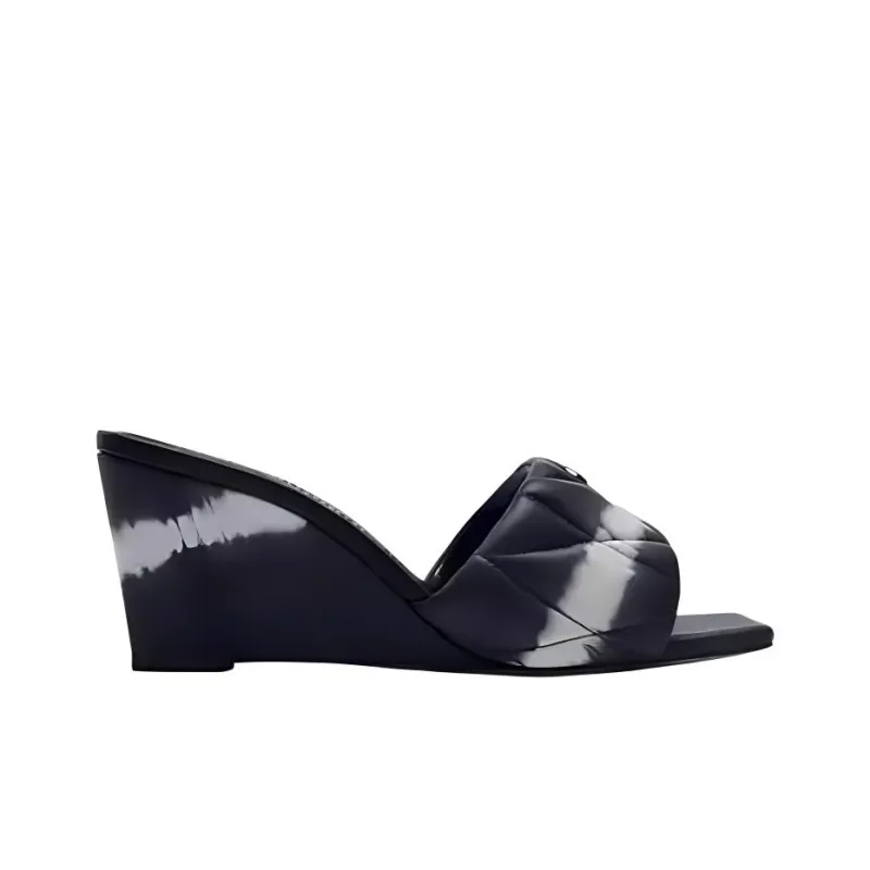 COACH Abrasion Resistant Slide Slippers 7cm Women's Black-1
