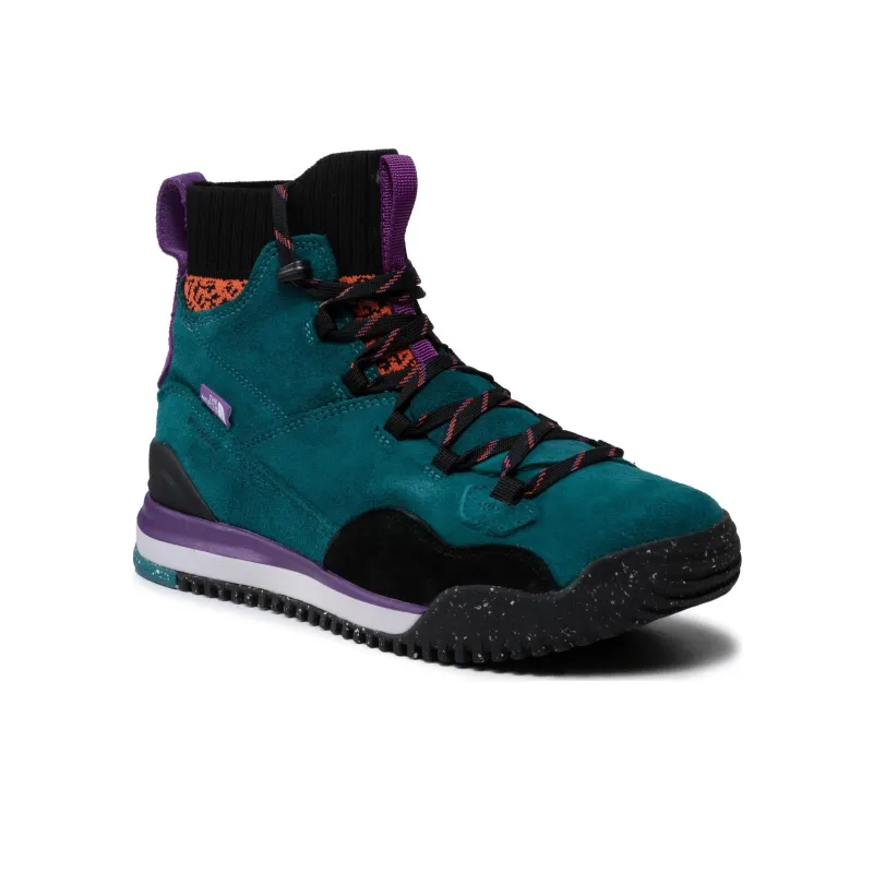 THE NORTH FACE Anti-Slip Wear-Resistant High-Top Trekking Shoes Men's Green Black-1