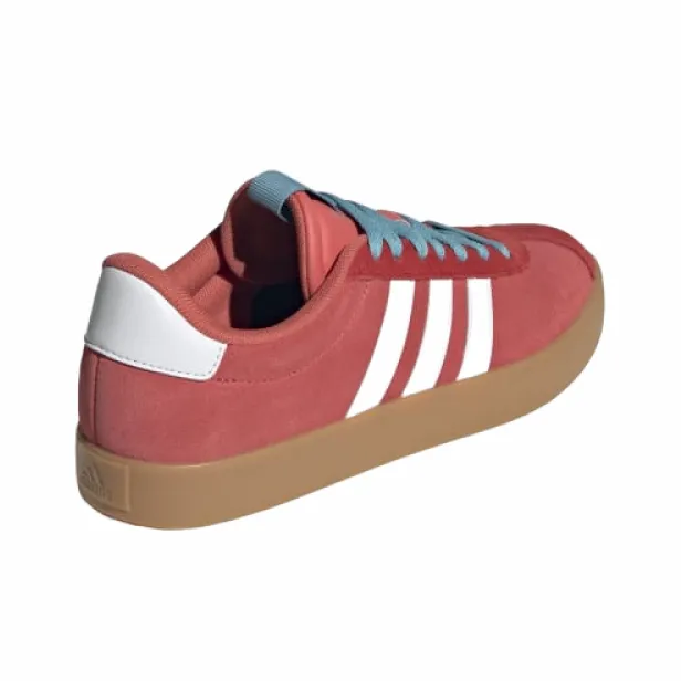 Adidas VL COURT 3.0 Cushioning Low Top Skateboard Shoes Women's Red-3