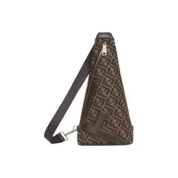 FENDI Polyester Crossbody Bag, Shoulder Bag Men's Brown
