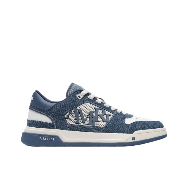 AMIRI Low Top Skateboard Shoes Men's Blue-1
