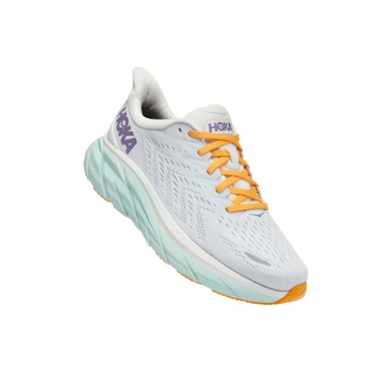 HOKA ONE ONE Clifton 8 Blanc De Blanc Purple Seafoam Women's-2