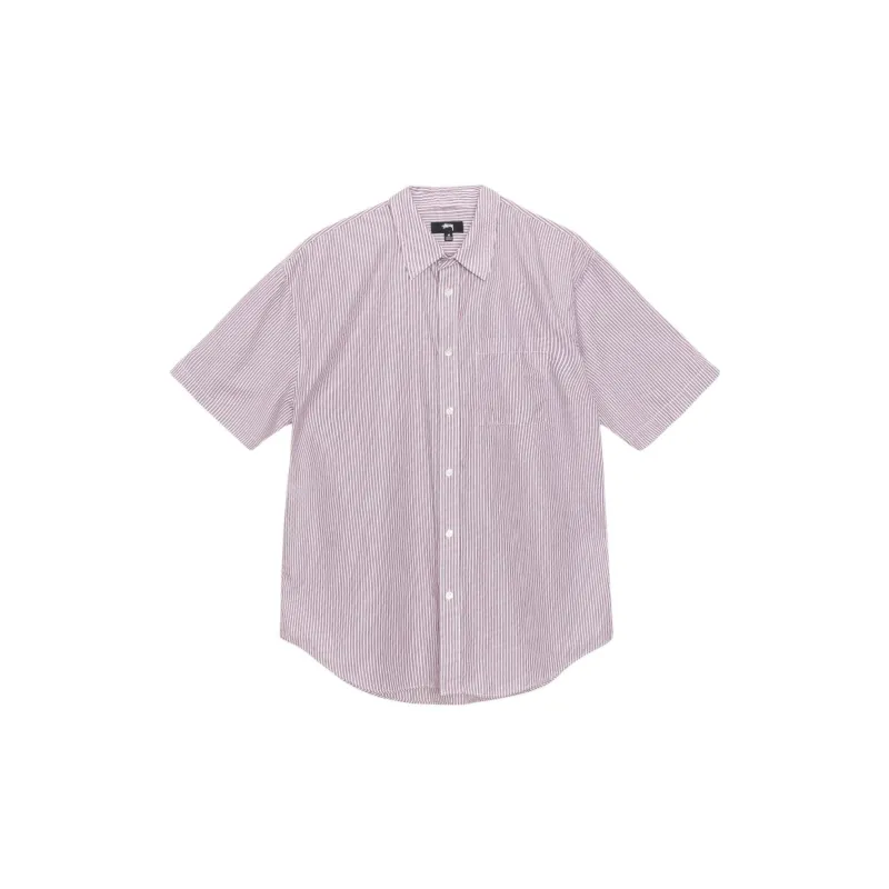 Stussy Boxy S/S Stripe 8 Ball Shirt-7