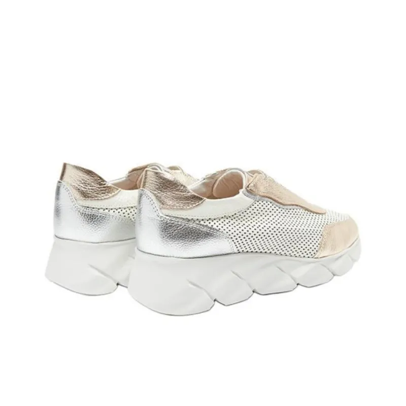 24hrs Low-Top Casual Shoes Women's White Gold-4