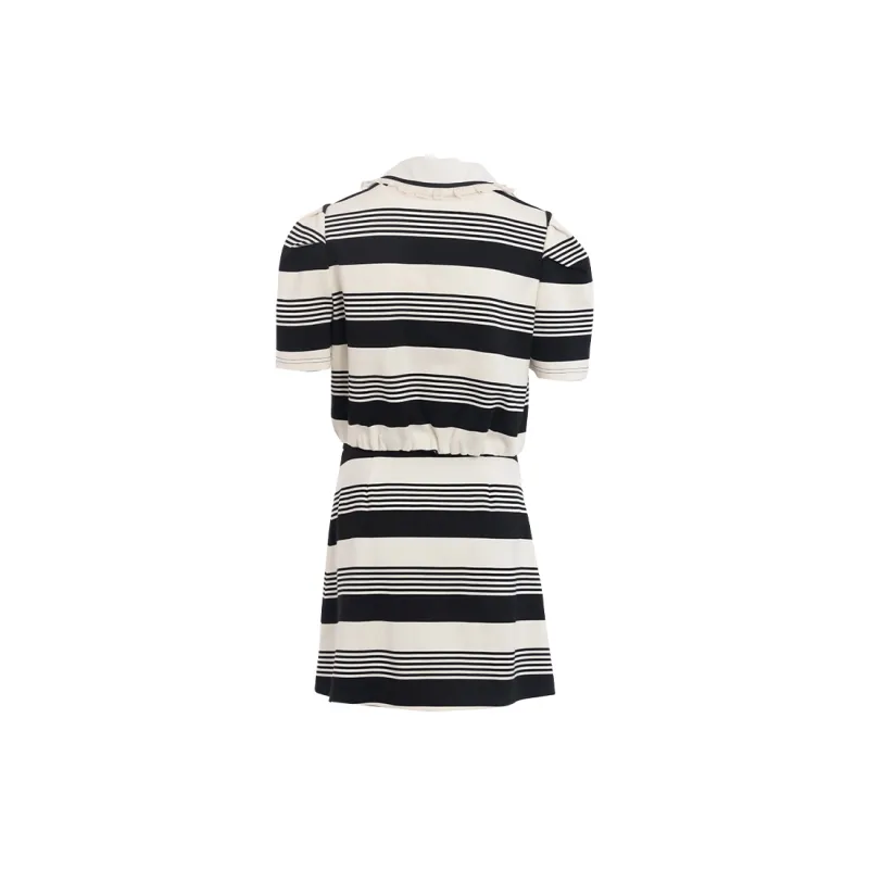 JESSYLINE Skirt Set Women's Black & Beige-1