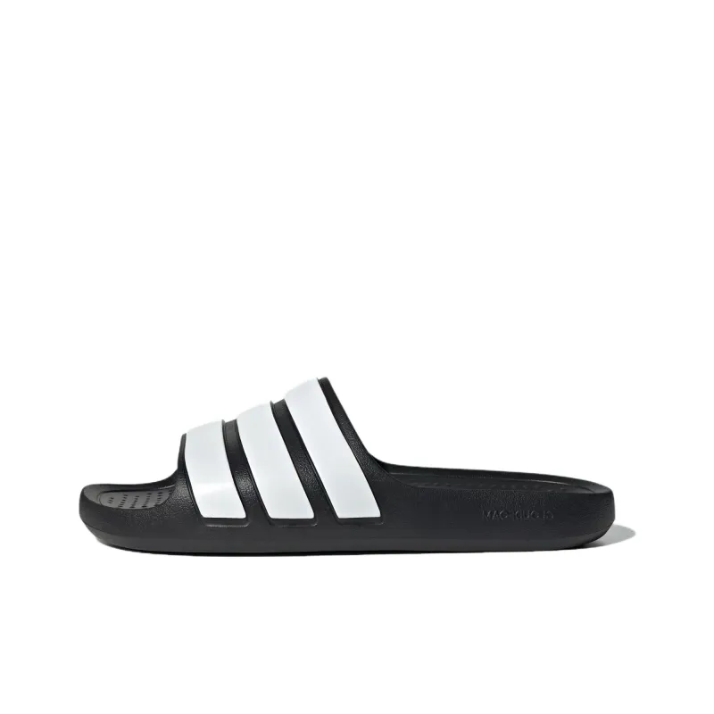 Adidas Adilette Flow Slides 'Black White'-0
