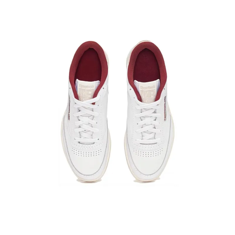 Reebok Club C 85 'White Classic Maroon'-3