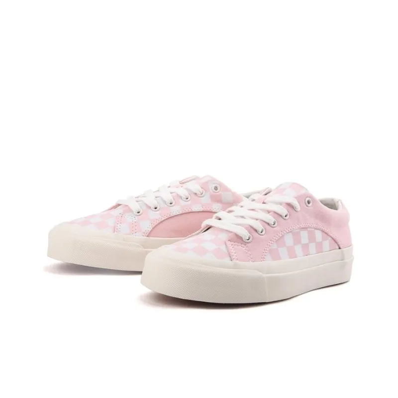 WANSWER Cushioning Wear Resistant Breathable Supportive Low Top Skateboard Shoes Unisex Pink-1