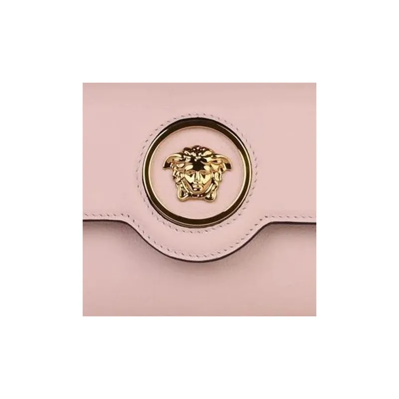 VERSACE La Medusa Calfskin Shoulder Bag, Crossbody Bag, Handbag Mini Women's Pink-3