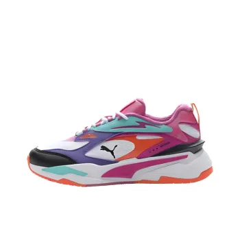 PUMA RS Fast Shock Absorbers Low Top Casual Shoes Men's White Red Purple