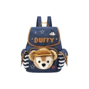 Disney Duffy And Friends Cowboy Style Series Cotton Backpack Regular Unisex Blue