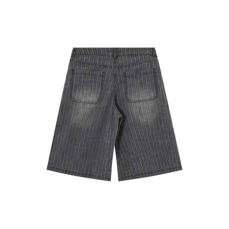 KORAKUBLUE Denim Shorts Unisex Nostalgic Black-1