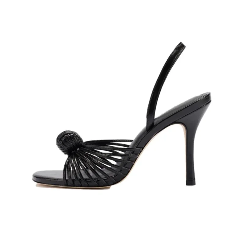 Larroude Valerie Strap Sandals 9.5cm Women's Black-0