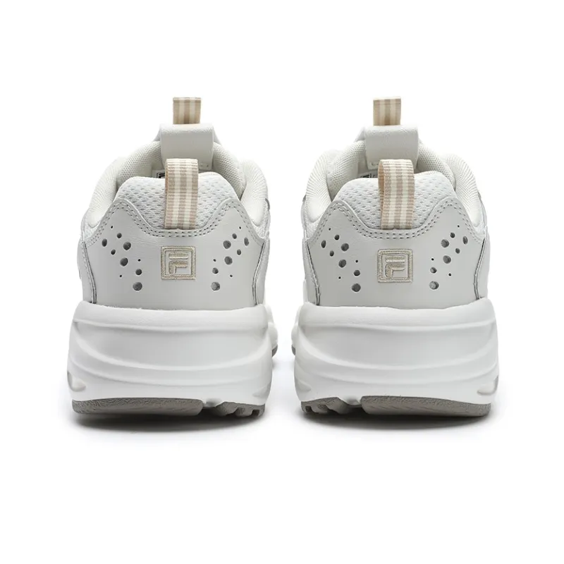 FILA Vintage Collection Anti Slip Wear Resistant Low Top Casual Shoes Women's Snow/Haze Gray-2