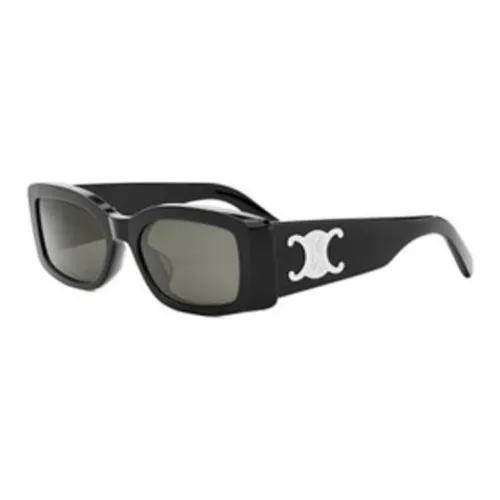 CELINE Rectangular Sunglasses Women's Black