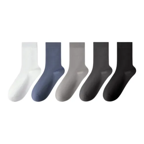 Urban Beauty Mid-Calf Socks Men's 5 Pack