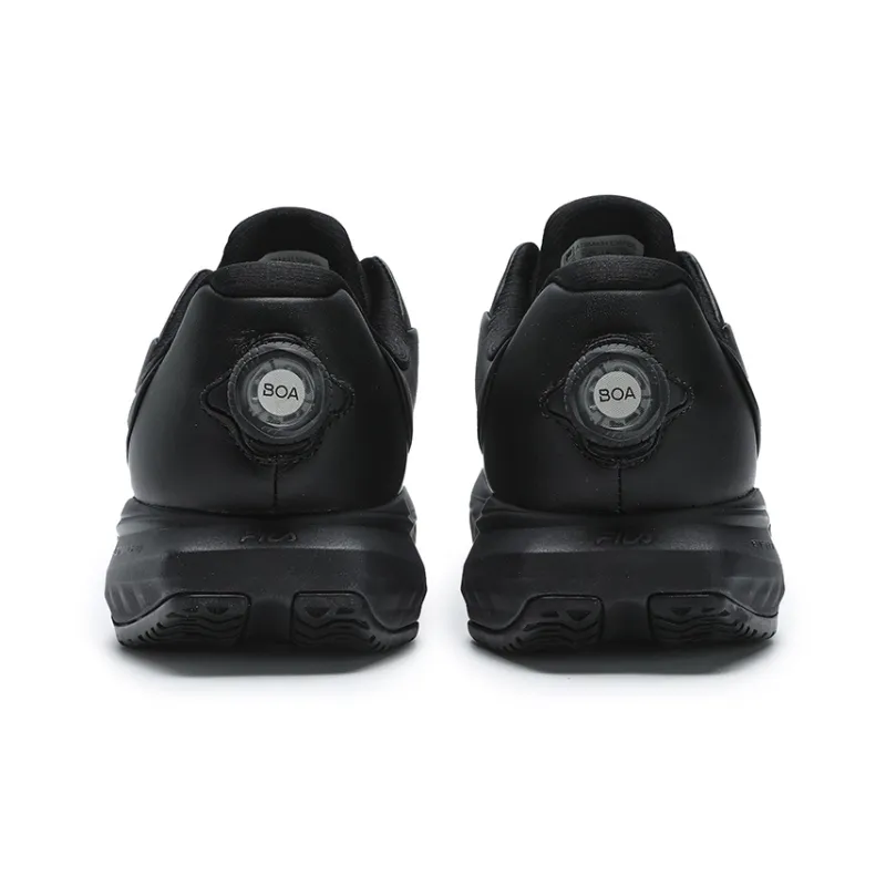 FILA ENERGY 2 Anti-Slip Wear-Resistant Moisture-Wicking Low-Top Casual Running Shoes Men's Steed Black-2