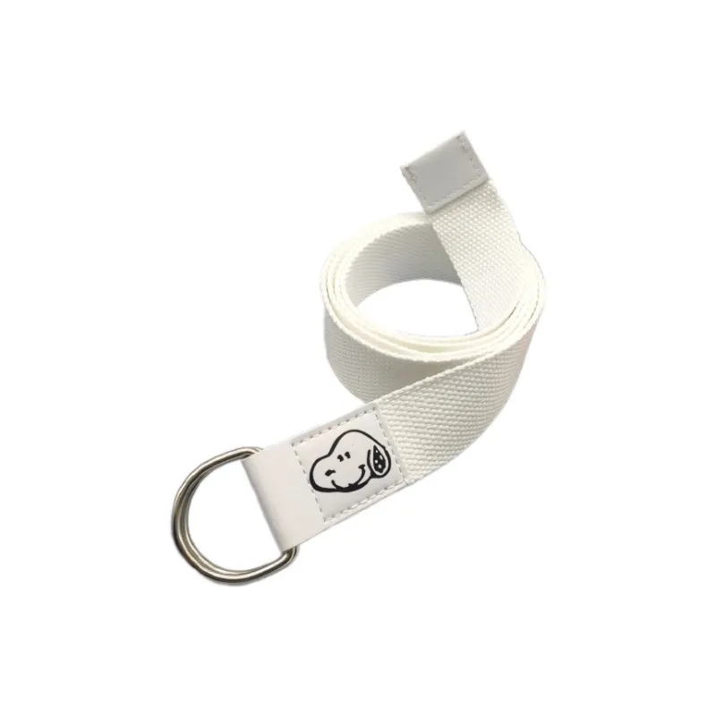 Mulinsen Cartoon Dog Head Double Loop D Shaped Buckle Casual Trendy Cute Style Youth Canvas Alloy Belt Unisex 3.8g-24