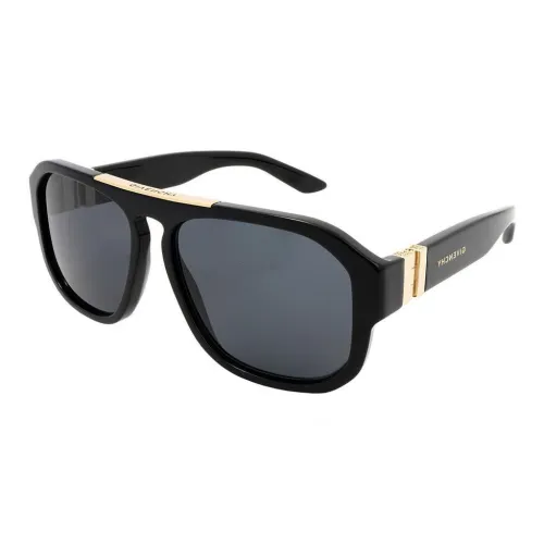 GIVENCHY Acetate Irregular Shape Sunglasses Women's Black