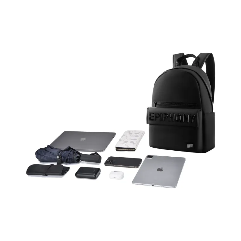 EPIPHQNY PU Game Skin Material Backpacks Backpack Regular Unisex Black-4