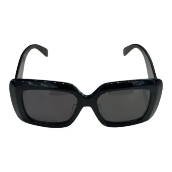 CELINE Irregular Shape Sunglasses Women's Black