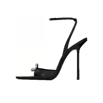 SAINT LAURENT NUIT One Strap Sandals Women's Black