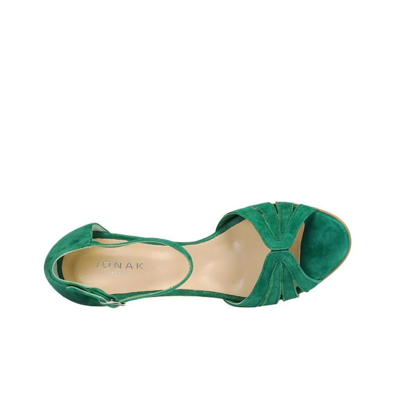JONAK One Strap Sandals Women's Green-5