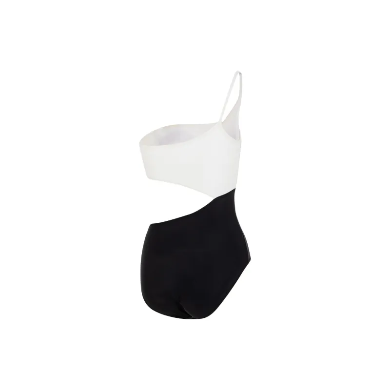 Speedo One-piece Swimsuit Women's White Black-1