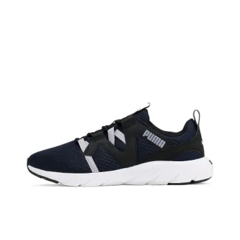 PUMA Softride Anti Slip Wear Resistant Low Top Casual Running Shoes Unisex Black Gray Color