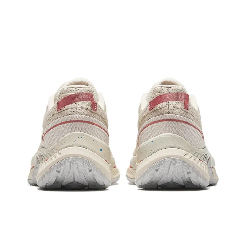 Anta Slip Resistant Low Top Running Shoes Men's Beige Red-3