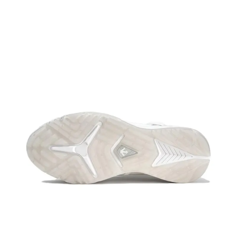 DESCENTE Enerzite Slip Resistant Waterproof And Breathable Low Top Golf Shoes Men's White Gray-4