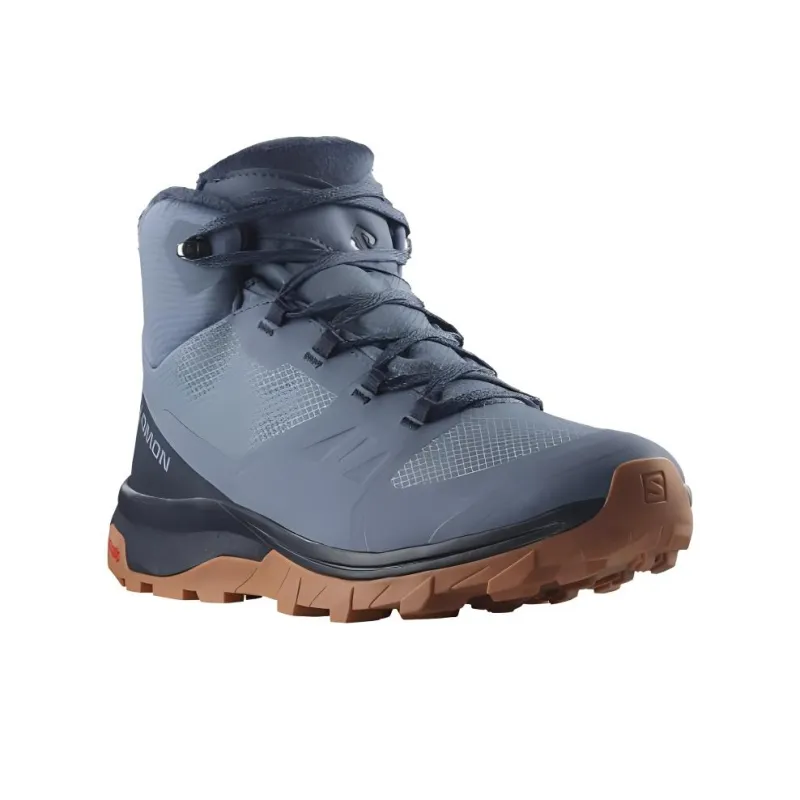 SALOMON X Ultra 4 Mid-Top Outdoor Shoes Men's Blue-2
