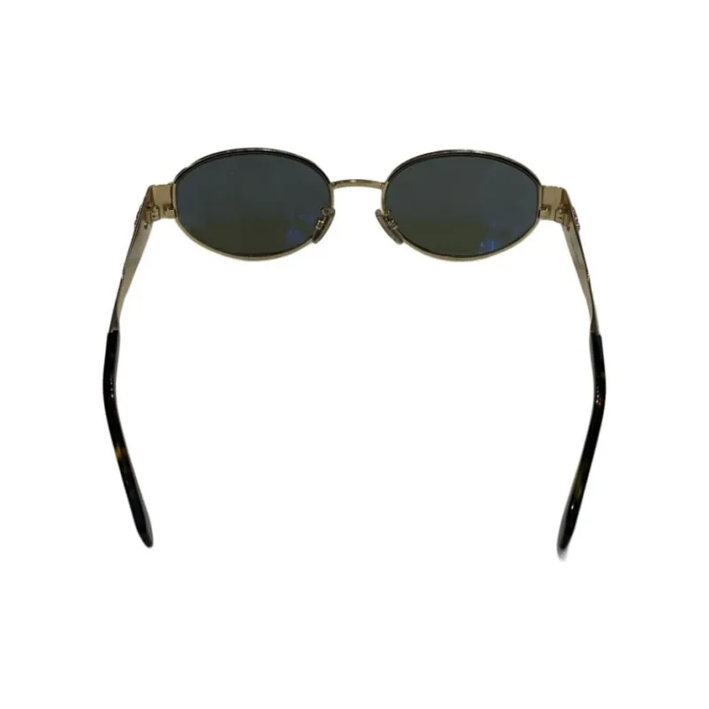 CELINE Oval Sunglasses Women's Gold-2