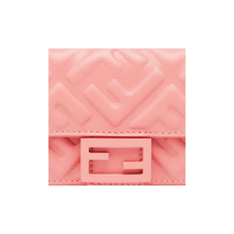 FENDI Leather Wallet Women's Pink-4
