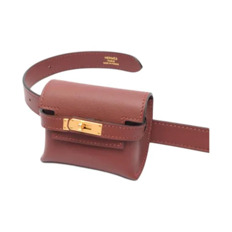 HERMES Kelly Swift Leather Kelly Bag Crossbody Bag Shoulder Bag Women's 55 Rouge Hermes Red-2