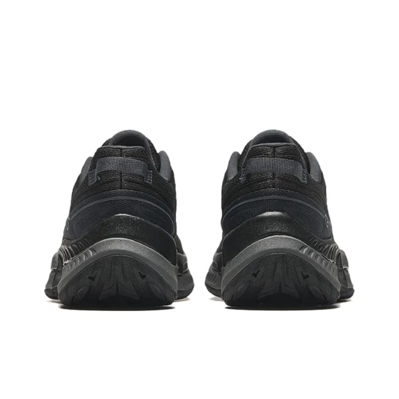 Anta Slip Resistant Low Top Running Shoes Men's Black-3
