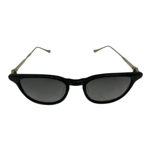Chrome Hearts Subject To Official Website Cat Eye Sunglasses Unisex Black/Gold