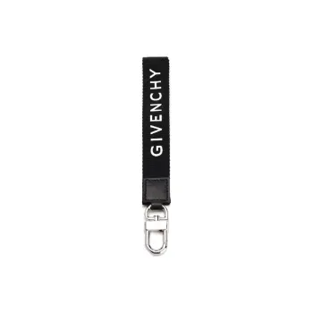 Givenchy Logo Printed Wristlet Keyring