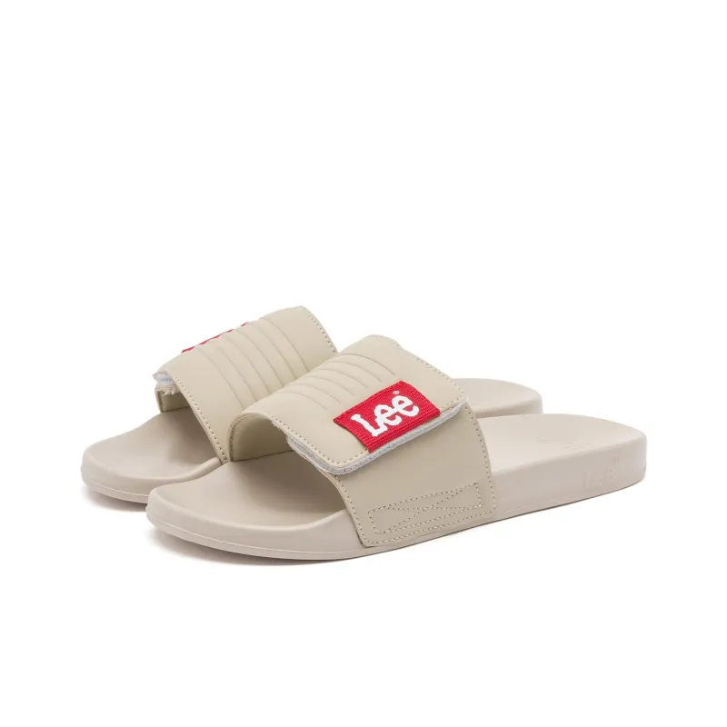 Lee Slide Slippers Men Black/White/Light Khaki/Green-11