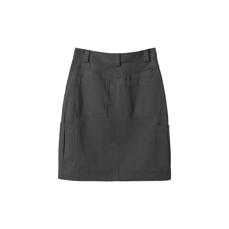 Fstudio Casual Short Skirts Women's Dark Gray-1