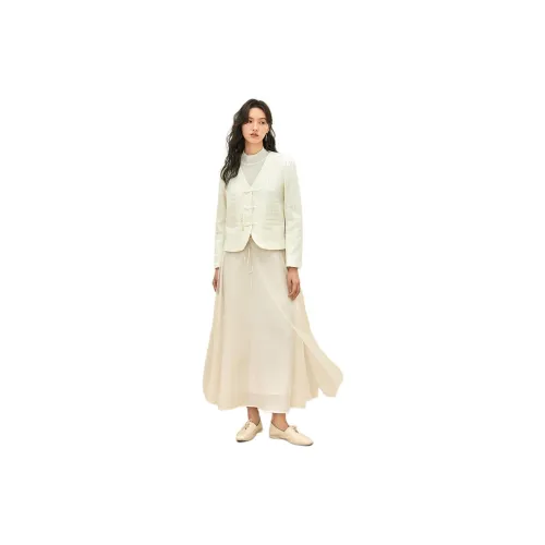 Fragment Casual Long Skirts Women's Off White